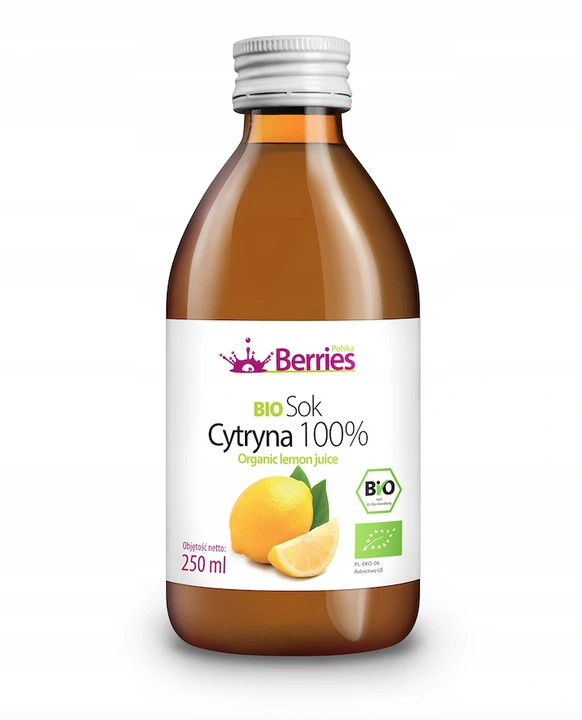 BIO citrónová šťava 100%, 250ml, Berries
