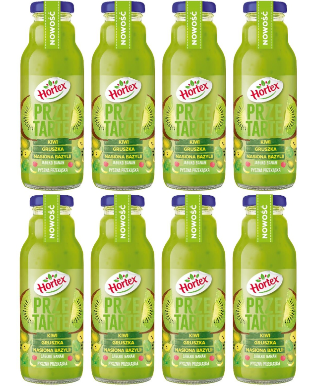 Smoothie Hortex kiwi, hruška, semená bazálky