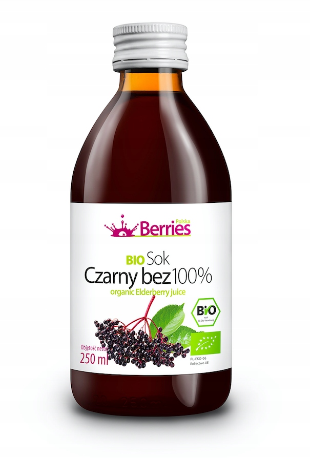 BAZA ČIERNA 100% ŠŤAVA BIO, 250 ml, Berries