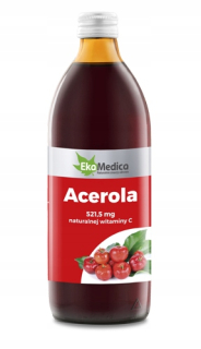 BIO ACEROLA 100% ŠŤAVA 1 l, EkaMedica