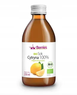 BIO citrónová šťava 100%, 250ml, Berries